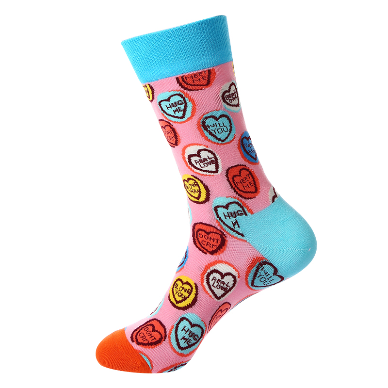 Kaus kaki fashion jalanan gaya hip-hop Jacquard