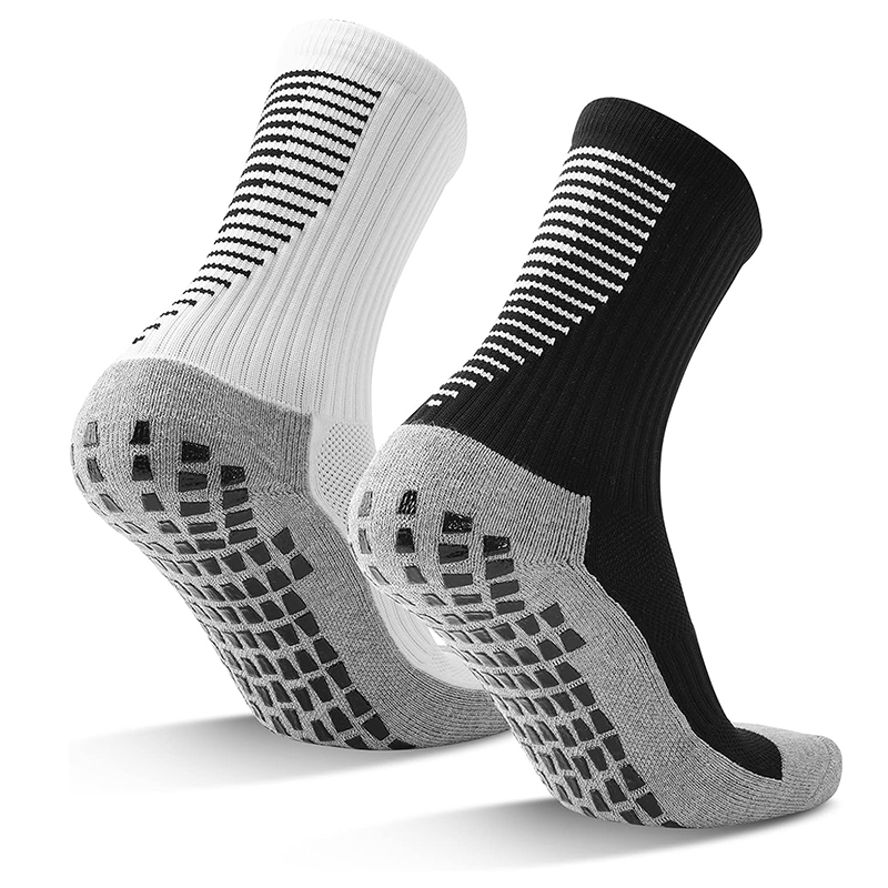 Kaus kaki sepak bola bagian bawah anti selip jacquard cerah