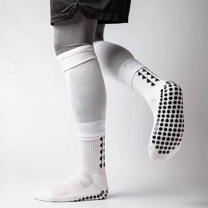 Kaus kaki sepak bola bagian bawah anti selip jacquard cerah