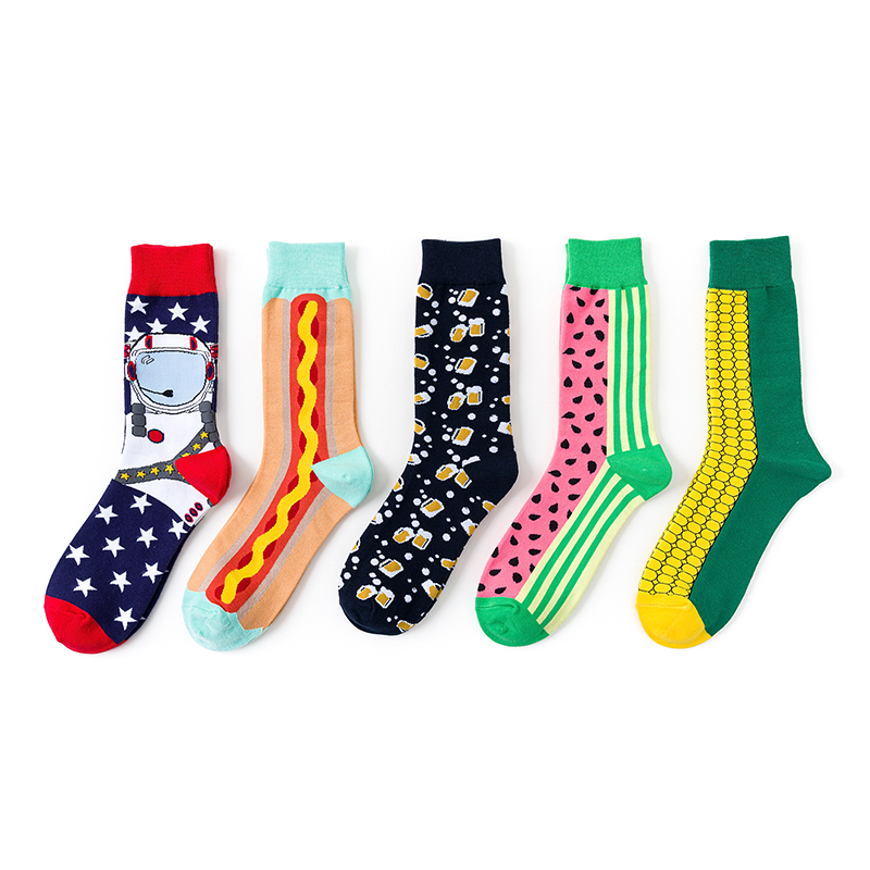 Kaus kaki fashion jalanan gaya hip-hop Jacquard