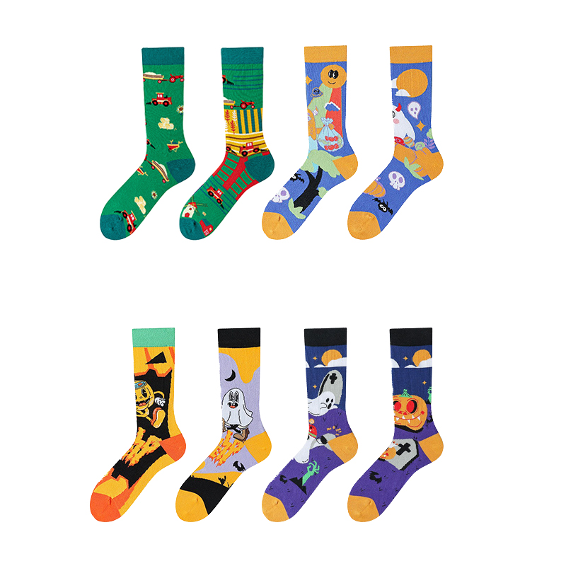 Kaus kaki anak laki-laki lucu dengan motif bunga