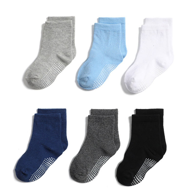 Kaus kaki bayi warna solid anti selip