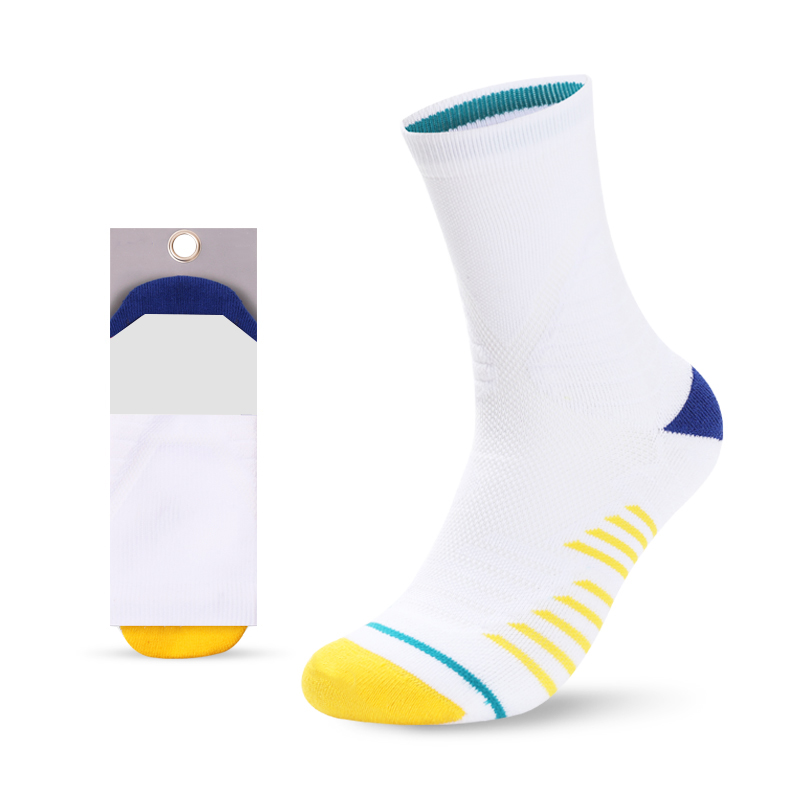 Kaus kaki terry anti-selip anti-selip yang cepat kering untuk basket