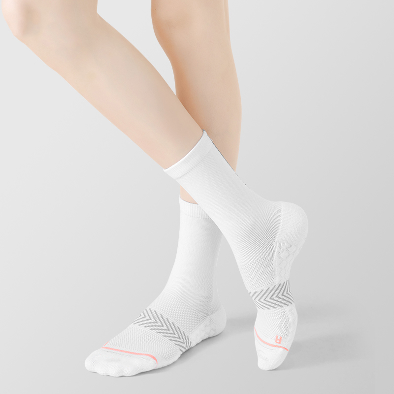 Kaus kaki kompresi punggung kaki jaring bersepeda luar ruangan yang cepat kering